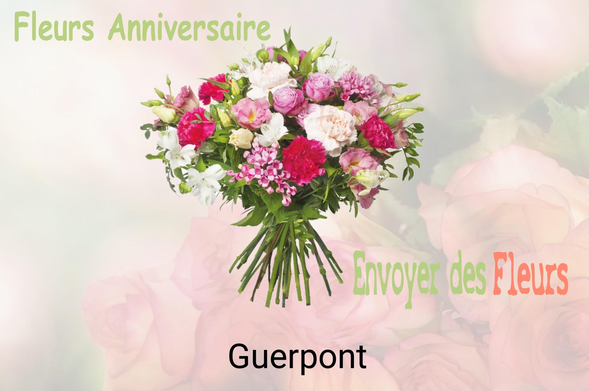 Bouquet de fleurs d’anniversaire livré à Guerpont